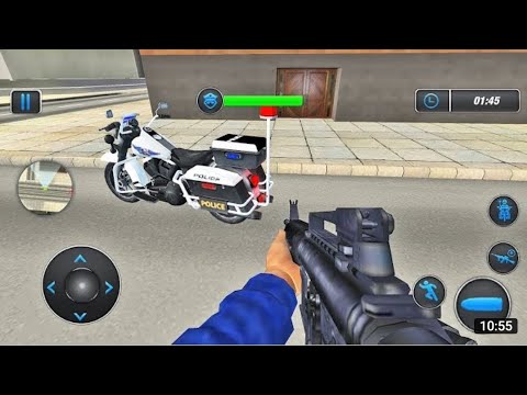 US Police Bike Gangster Chase Simulator 2019 - Android Gameplay