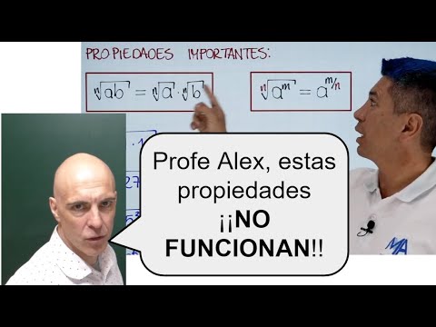 PROPIEDADES DE LA RADICACIÓN QUE NO SABEN LOS «PROFESORES». Matemáticas Básicas