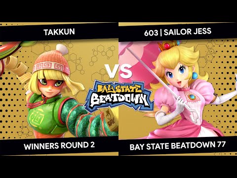 Bay State Beatdown 77 - Takkun (Min Min) vs 603 | Sailor Jess (Peach) - Winners Round 2