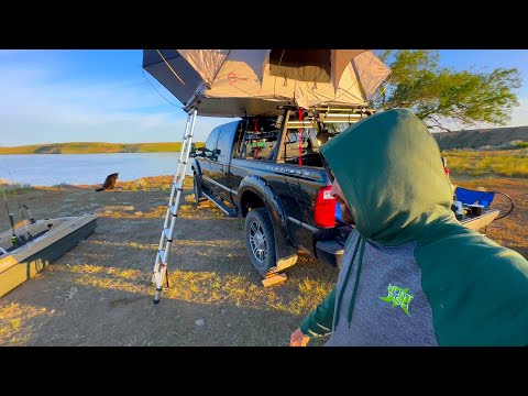Video Thumbnail for Alone 24 Hr Chasing Remote Lakes / Walleye + Perch Catch n Cook