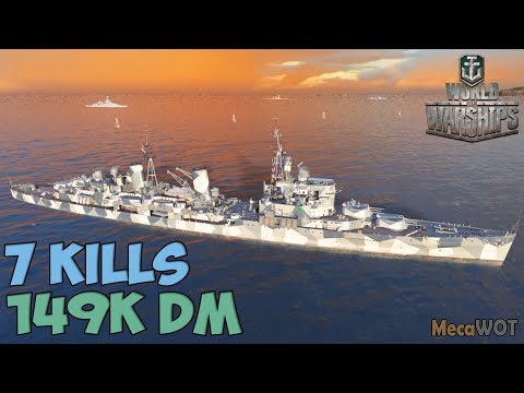 World of WarShips | Edinburgh | 7 KILLS | 149K Damage - Replay Gameplay 1080p 60 fps