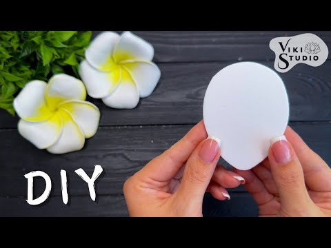How to make Hawaiian Plumeria from Foam Sheet EVA DIY Flowers