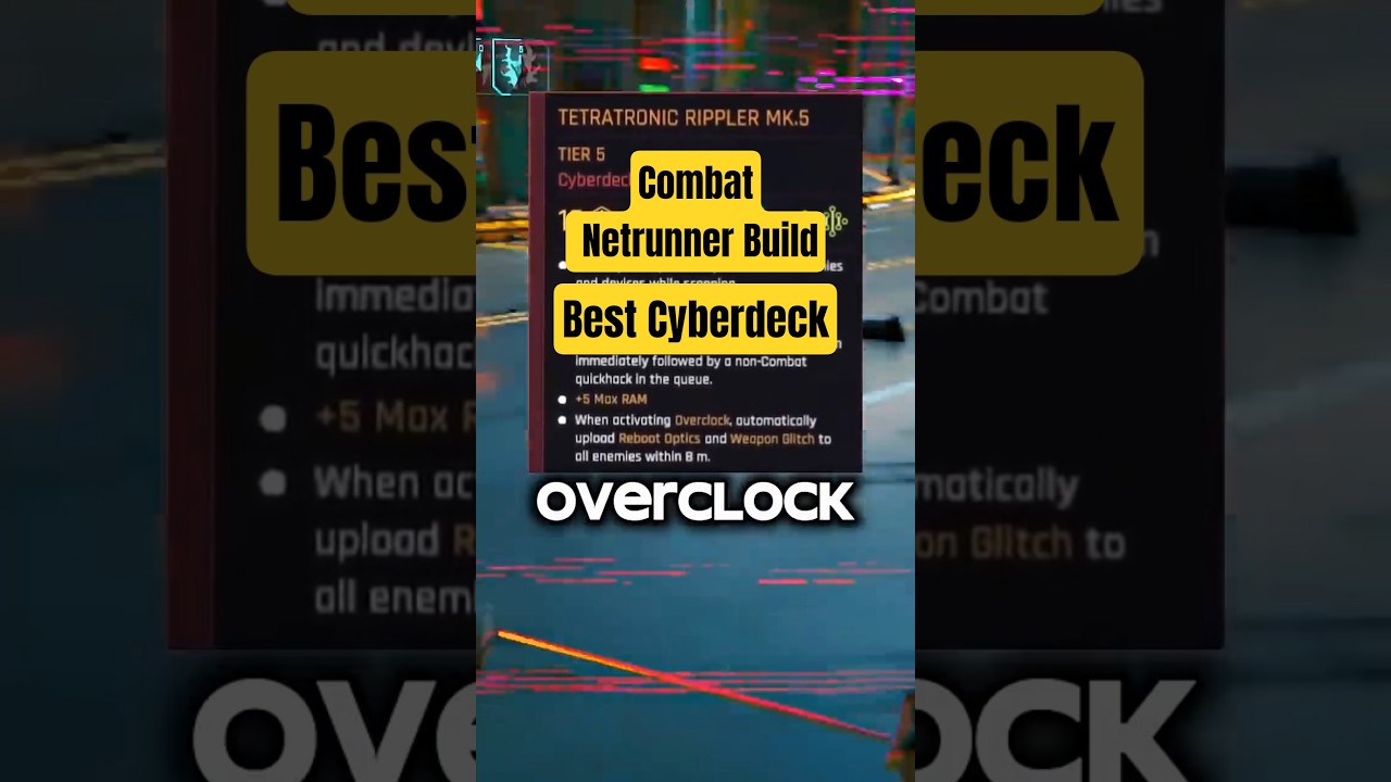 Best Combat Cyberdeck? Tetratronic Rippler MK5 #cyberpunk2077 #cyberpunkwalkthrough #cyberpunklore