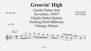 Charlie Parker on Groovin&#39; High - November 1949 ?