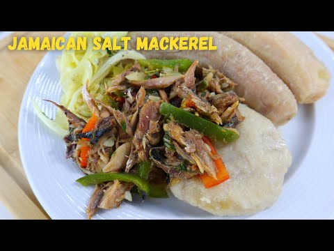 How to Cook Jamaican Salt Mackerel | Jamaican Salt Mackerel Recipe || JUENFO Kitchen