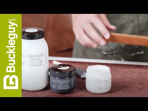 Burnishing Leather with Seiwa Tokonole - How to Finish Leather Edges