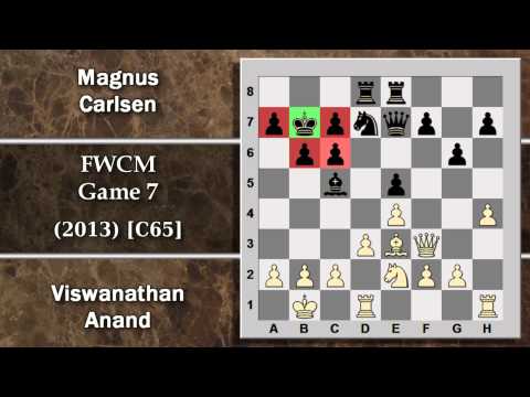Partite Commentate di Scacchi 67 - Anand vs Carlsen - FWCM Game 7 - 2013 [C65] Spagnola Berlinese