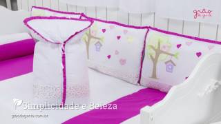Porta Bebê Casinha dos Pássaros Pink | Ref: 61810
