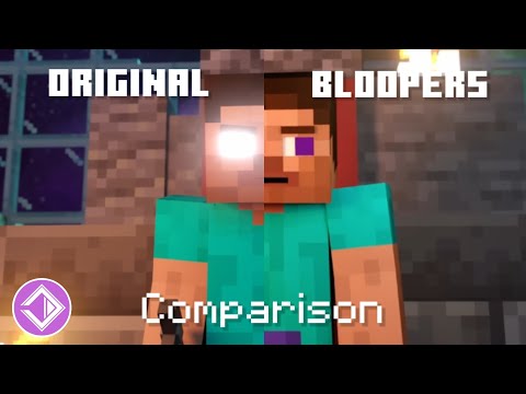 Herobrine Returns: Original VS Bloopers (Comparison) | Squared Media