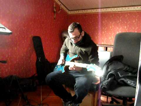 Eazy Skankers guitar recordings@Dub the demon studio