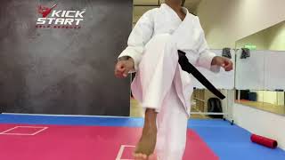 Chudan and Jodan Mae Geri Practice