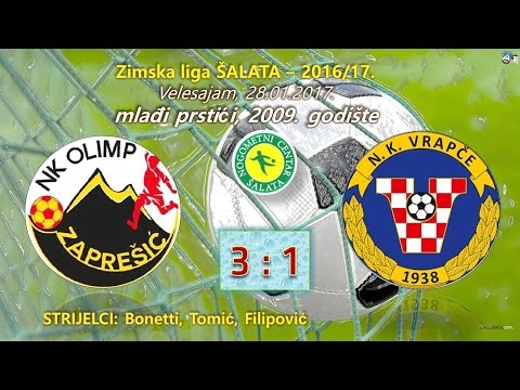 NK Olimp Zaprešić - NK Vrapče (3:1), zimska liga "Šalata-Velesajam 2017.", 2009. godište