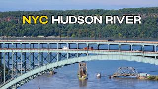 🔴NYC LIVE CAM🚆Relaxing Amtrak & Hudson River Ambience (ASMR)