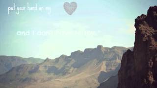 Olly Murs - Hand on Heart lyrics on screen