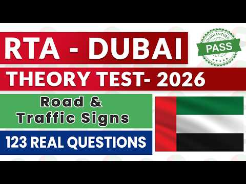 NEW RTA Dubai Theory Test 2026 🚦 | Road & Traffic Signs Revision Guide