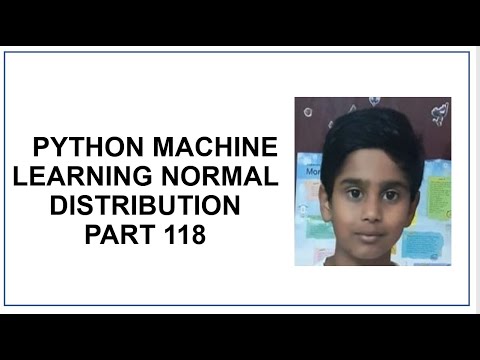 Python Machine Learning Normal Data Distribution Histogram Python Programming Tutorial 118