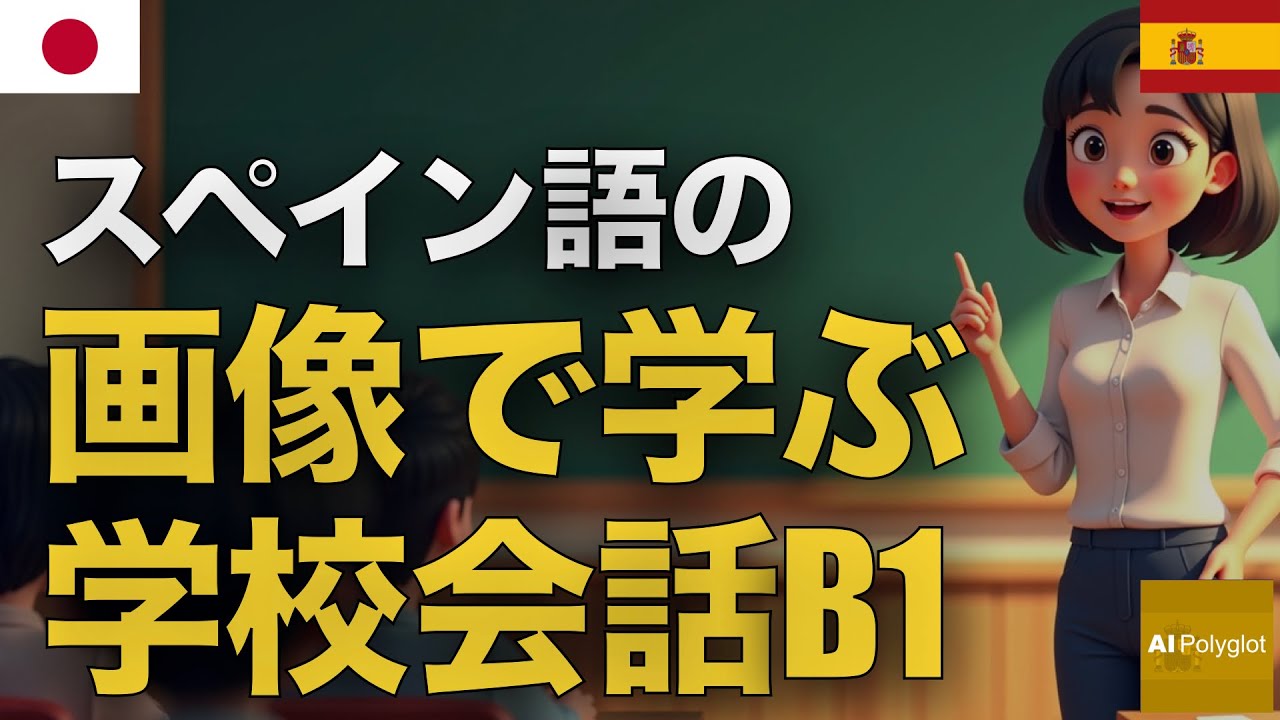 スペイン語の画像で学ぶ学校会話B1 | 聞き流し | Spanish | 実用例文付き