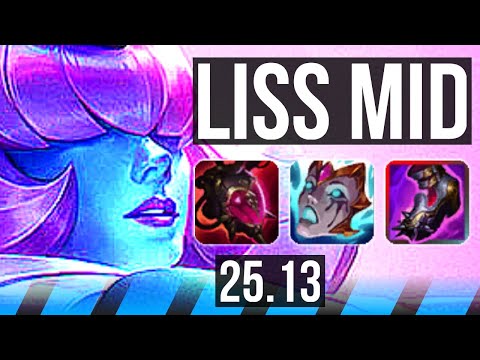 LISSANDRA vs AHRI (MID) | 600+ games | BR Challenger | 25.13