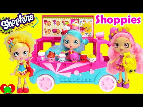 Shopkins Shoppies Dolls and Playsets with Blind Baskets Video