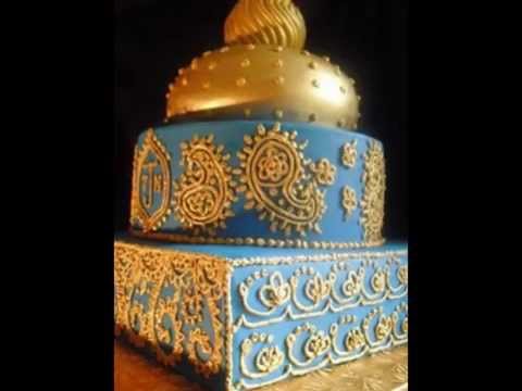 Indian wedding cake lively and happy