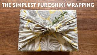 The simplest Furoshiki gift wrapping (Otsukai Tsutsumi) - How to wrap a box