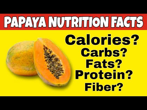 , title : '✅Nutrition facts of Papaya| Health Benefits of Papaya| how much calories,carbs,protein,fat,fiber in'