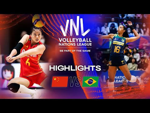🇨🇳 CHN vs. 🇧🇷 BRA - Extended Highlights Week 1 | Women's VNL 2023