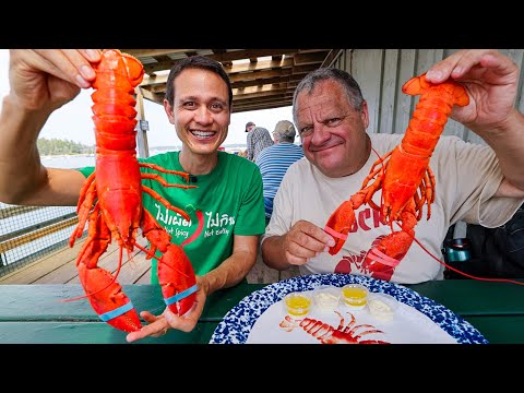 The Ultimate LOBSTER ROLL Tour!! 🦞🥖 Best Lobster Shacks in Maine, USA!!