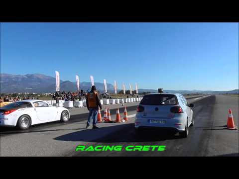 350Z ZAGORIANAKOS 9sec & GOLF KAKARHS 9.3sec - DRAGSTER TYMPAKI 5-6 DEC 2015