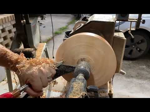 Wood turning a fruit bowl | Figured maple | Easy Wood Tools