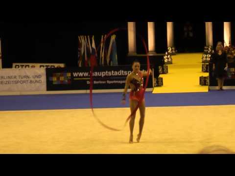 Berlin Masters 2013: Jana Berezko-Maggrander with ribbon