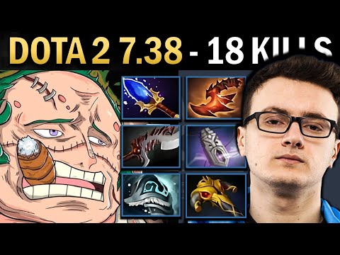 Pudge Gameplay Miracle with 18 Kills and Basher - Dota 2 7.38