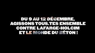 Appel international à des journées d’action contre Lafarge et le monde du béton [9-12 décembre 2023]