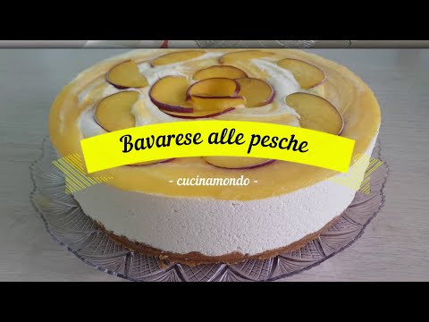 Bavarese alle pesche