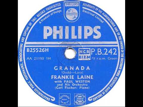 UK New Entry 1954 (21) Frankie Laine - Granada
