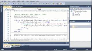 Visual Basic Tutorial - 185 - FTP Downloader Part 8 Deleting Files