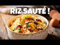 Riz Sauté Aux Saucisses Chinoises Le Riz Jaune