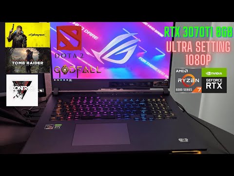 ASUS ROG STRIX G17 (2022) G713R RYZEN 7 6800H RTX 3070Ti IN 5 GAMES GAMEPLAY