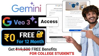 Get Google Ai Gemini 12 Months VEO 3 FREE! All Problem Solution - Not Eligible, Student Verification