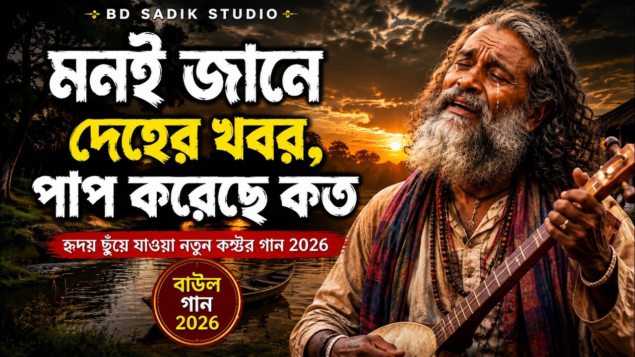 মনই জানে দেহের খবর, পাপ করেছে কত | হৃদয় ছুঁয়ে যাওয়া নতুন বাংলা কষ্টের গান | Baul Gaan 2026