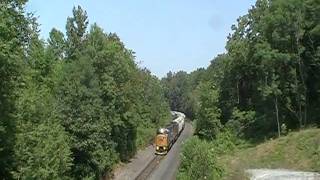 preview picture of video 'CSXT Hudson Grain Train at Knickerbocker Road'