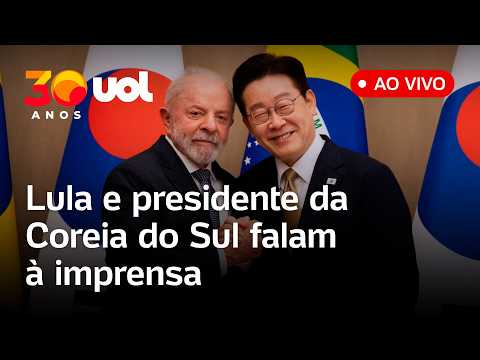 Lula e presidente da Coreia do Sul assinam acordos bilaterais e falam à imprensa; assista ao vivo