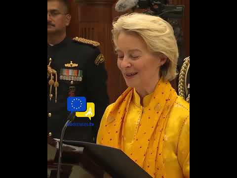 Video Thumbnail: Jai Hind. Long Live Europe! – Von der Leyen’s Vision for Europe & India’s Shared Future 🇪🇺🇮🇳