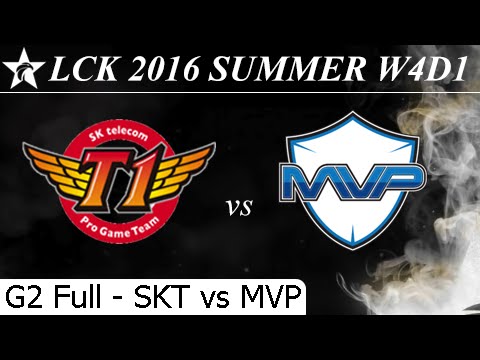 SKT vs MVP Game 2 Full - LCK Summer 2016 W4D1M1 SK Telecom T1 vs MVP