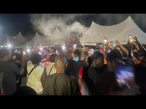 Ajofia Nnewi Performing Live at Night | Igbo Celebrity Masquerade The Evil Forest | Song Mawalum Oji