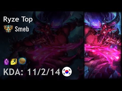Ryze Top vs Fiora - Smeb - KR Challenger Patch 7.24