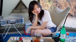 🌊🇺🇸 BEST BEACH CAMPGROUND | CAMPING WITH NEW TITANIUM TABLEWARE