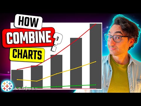 How to Combine Charts Dual Axis Single Axis Individual Axis Tableau Course 103