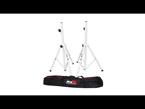 ProX Cloud Series White All Metal Speaker Tripod Stand 4-7FT/84" TSS28P