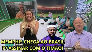 DEBATE: Memphis desembarca em São Paulo para finalizar negociação e assinar com o Corinthians